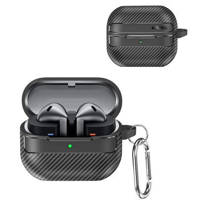 Pouzdro Techsuit CarbonFiber pro Samsung Galaxy Buds3 FE / Buds3 Pro / Buds3, černé