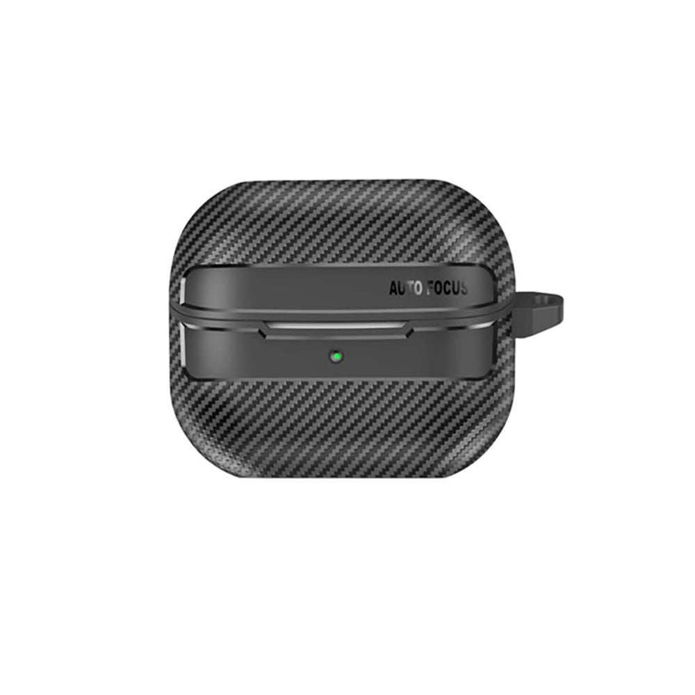 Pouzdro Techsuit CarbonFiber pro Samsung Galaxy Buds3 FE / Buds3 Pro / Buds3, černé