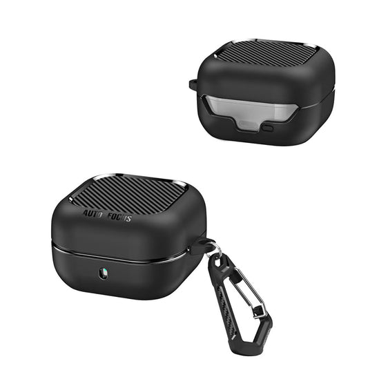 Pouzdro Techsuit CarbonFiber pro Samsung Galaxy Buds4 / Buds4 Pro, černé