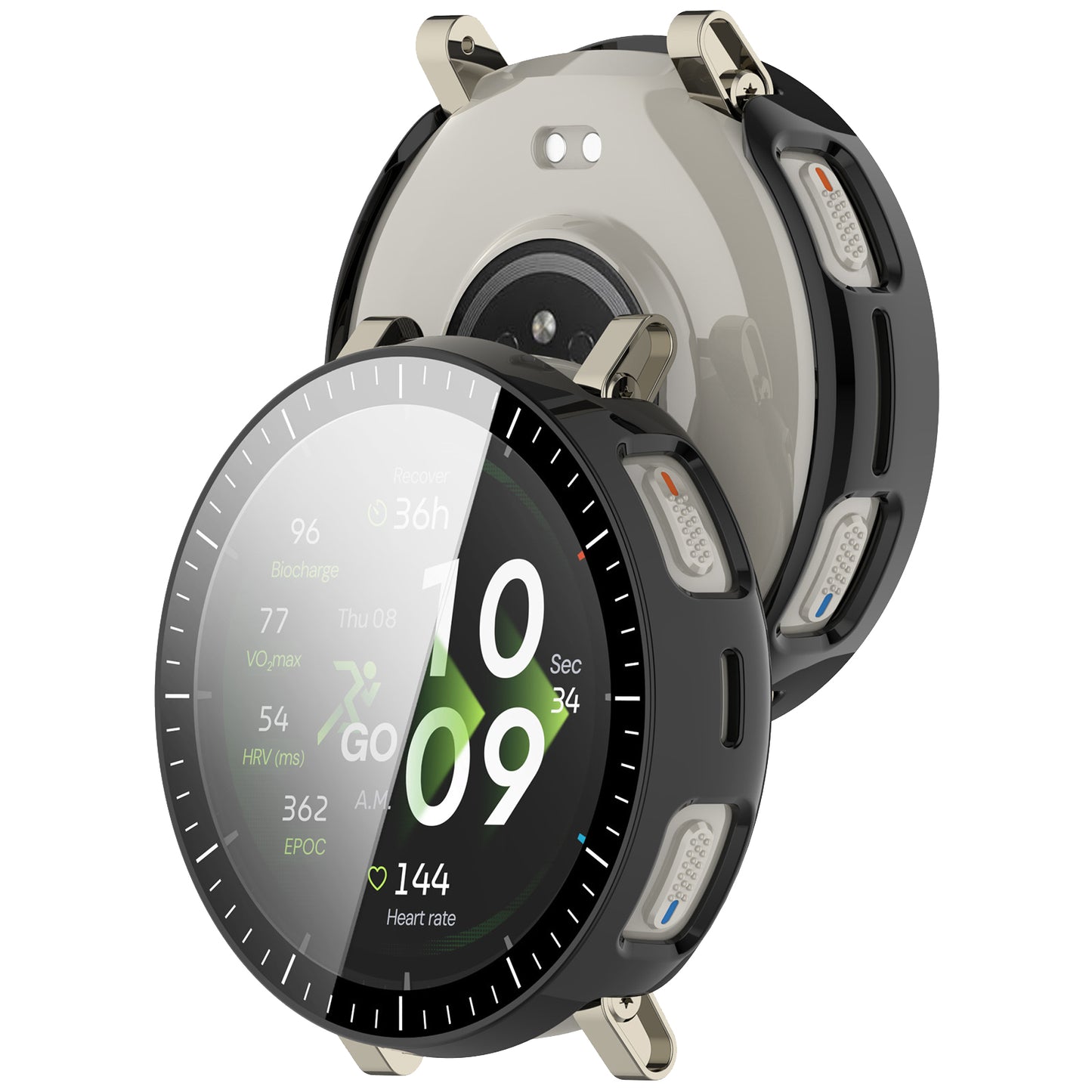 Pouzdro Techsuit Defense360 Pro pro Amazfit Active 3 Premium, Černá