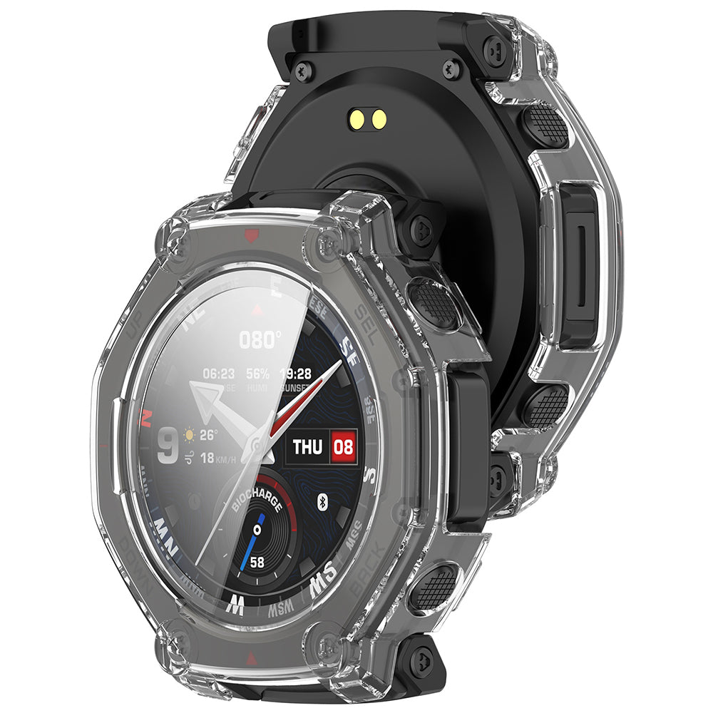 Pouzdro Techsuit Defense360 Pro pro Amazfit T-Rex 3 Pro, Průhledné