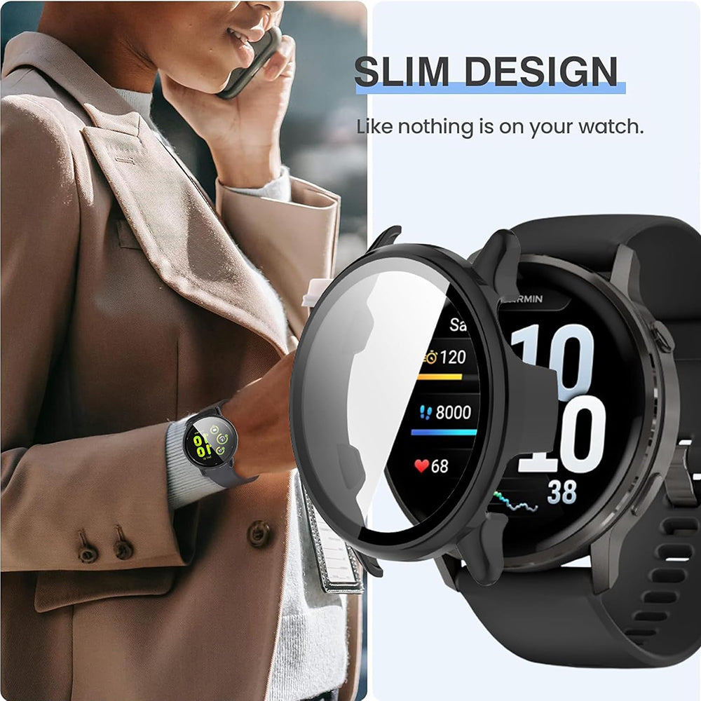 Techsuit Defense360 Pro Case for Garmin Venu 4 41mm, Navy Blue