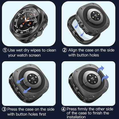 Pouzdro Techsuit Defense360 Pro pro Samsung Galaxy Watch Ultra, černé