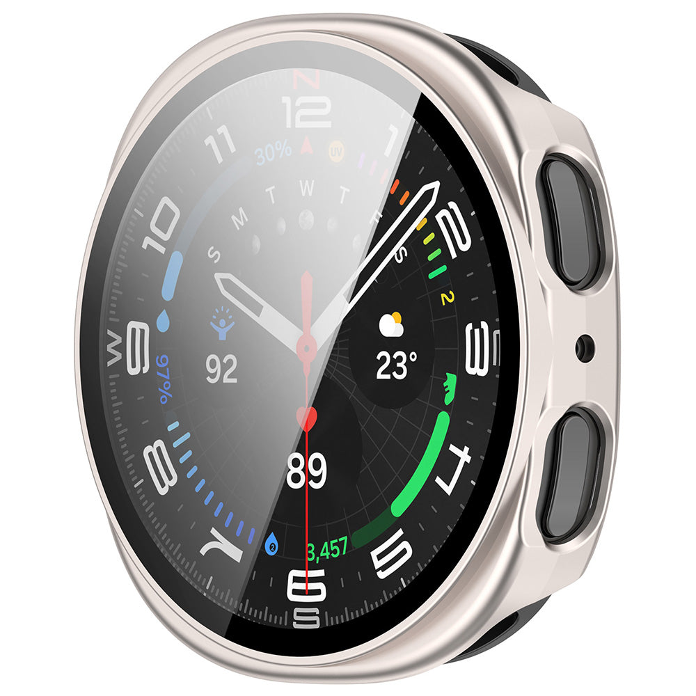 Pouzdro Techsuit Defense360 Pro pro Samsung Galaxy Watch8 44mm, Perleťově stříbrné