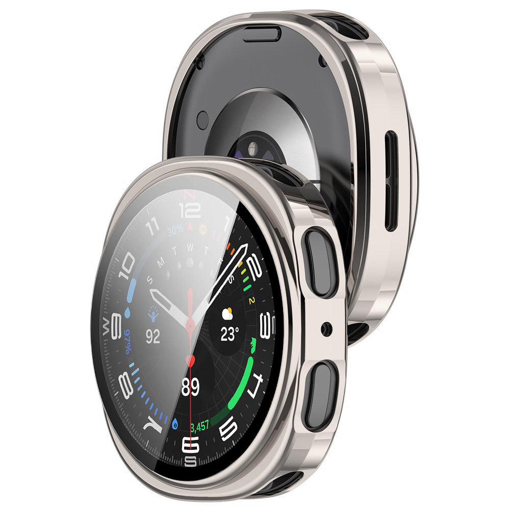 Pouzdro Techsuit Defense360 Pro pro Samsung Galaxy Watch8 44mm, Perleťově stříbrné