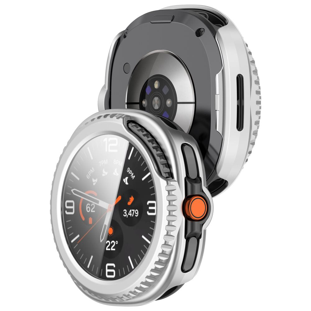 Pouzdro Techsuit Defense360 Pro pro Samsung Galaxy Watch8 Classic, stříbrné