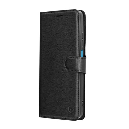 Pouzdro pro Motorola Moto G56, Techsuit, kožené folio, černé