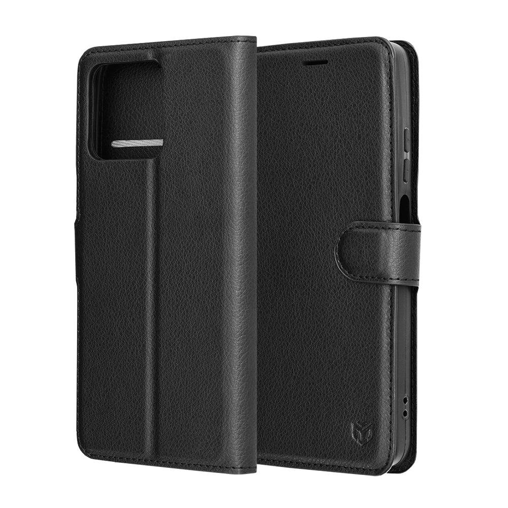 Pouzdro pro Motorola Moto G56, Techsuit, kožené folio, černé