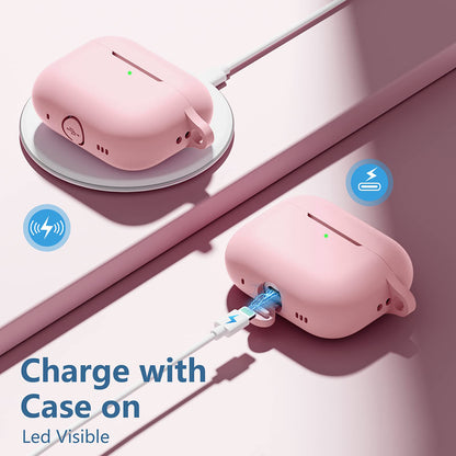 Pouzdro Techsuit Silicone pro Apple AirPods Pro Series, růžové