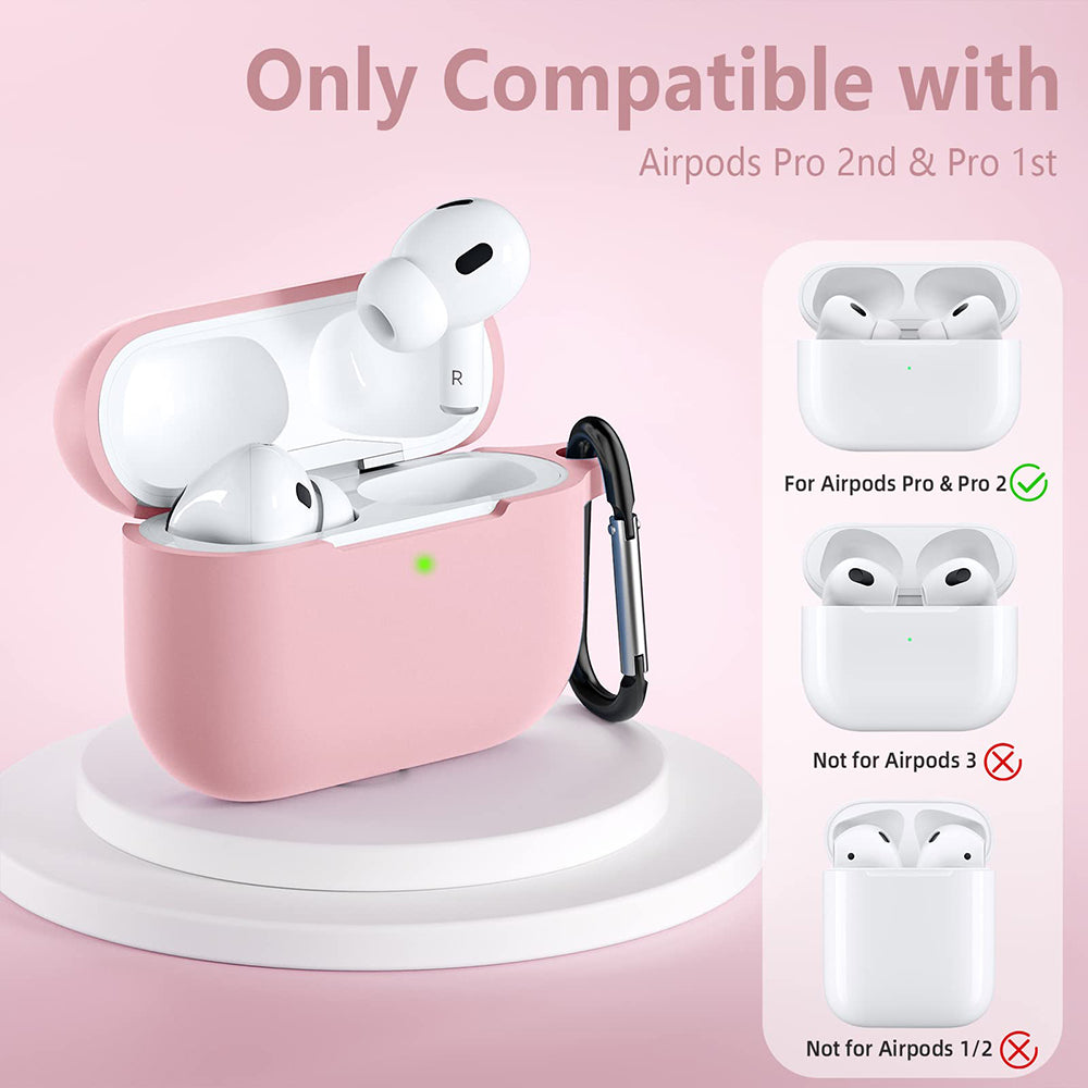 Pouzdro Techsuit Silicone pro Apple AirPods Pro Series, růžové