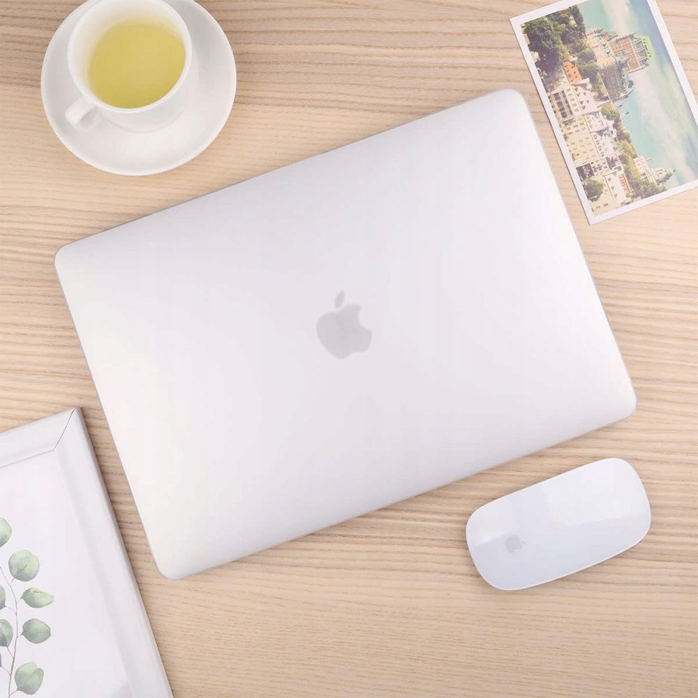 Pouzdro Techsuit UltraShell pro Apple MacBook Air M3 15palců (2024) / Air M2 15palců (2023), Matně průhledné