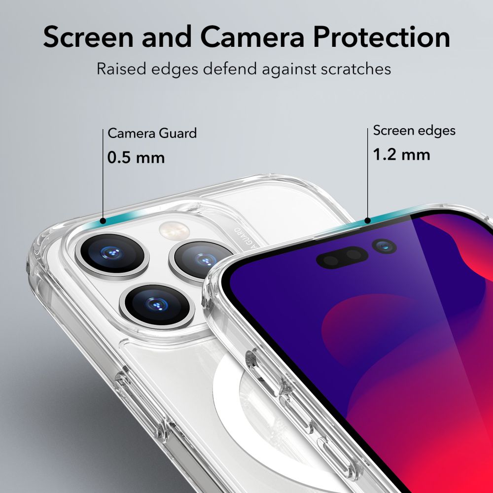 Pouzdro MagSafe pro Apple iPhone 14 Pro Max, ESR, Ch Halolock, Transparentní