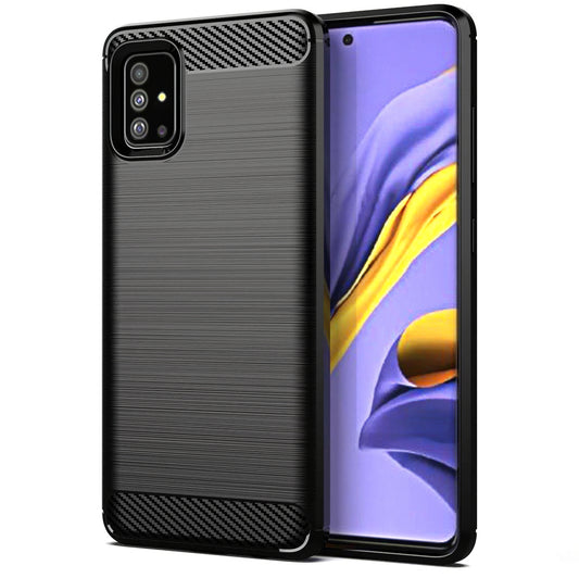 Pouzdro pro Samsung Galaxy A51 A515, OEM, Carbon, Černé