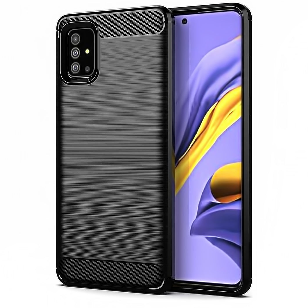 Pouzdro pro Samsung Galaxy A51 5G A516, Carbon, Černé