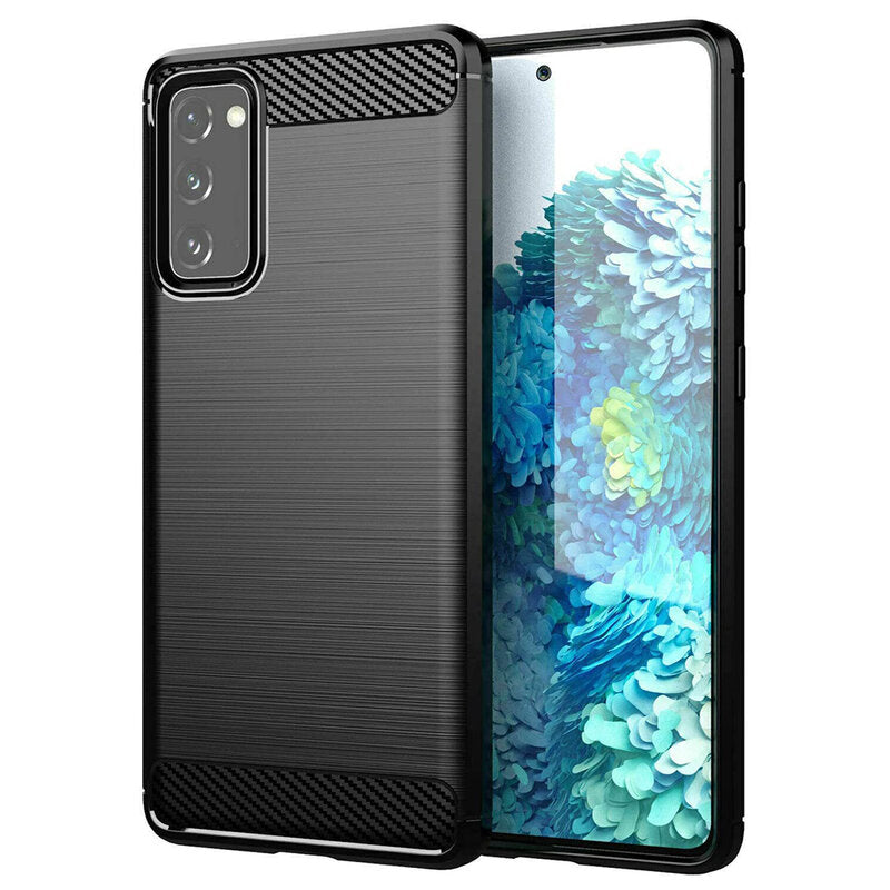 Pouzdro pro Samsung Galaxy S20 FE 2022 G781 / S20 FE 5G G781 / S20 FE G780, Forcell, Carbon, Černé