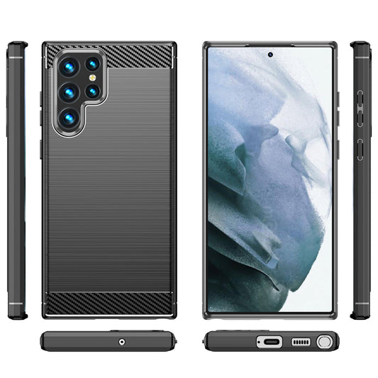 Pouzdro pro Samsung Galaxy S23 Ultra S918, OEM, Carbon, Černé
