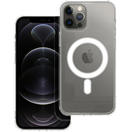 MagSafe pouzdro pro Apple iPhone 12 Pro Max, OEM, průhledné, transparentní