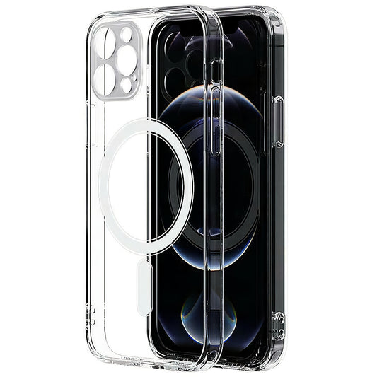 MagSafe pouzdro pro Apple iPhone 13 Pro, OEM, magnetické, nárazuvzdorné, průhledné