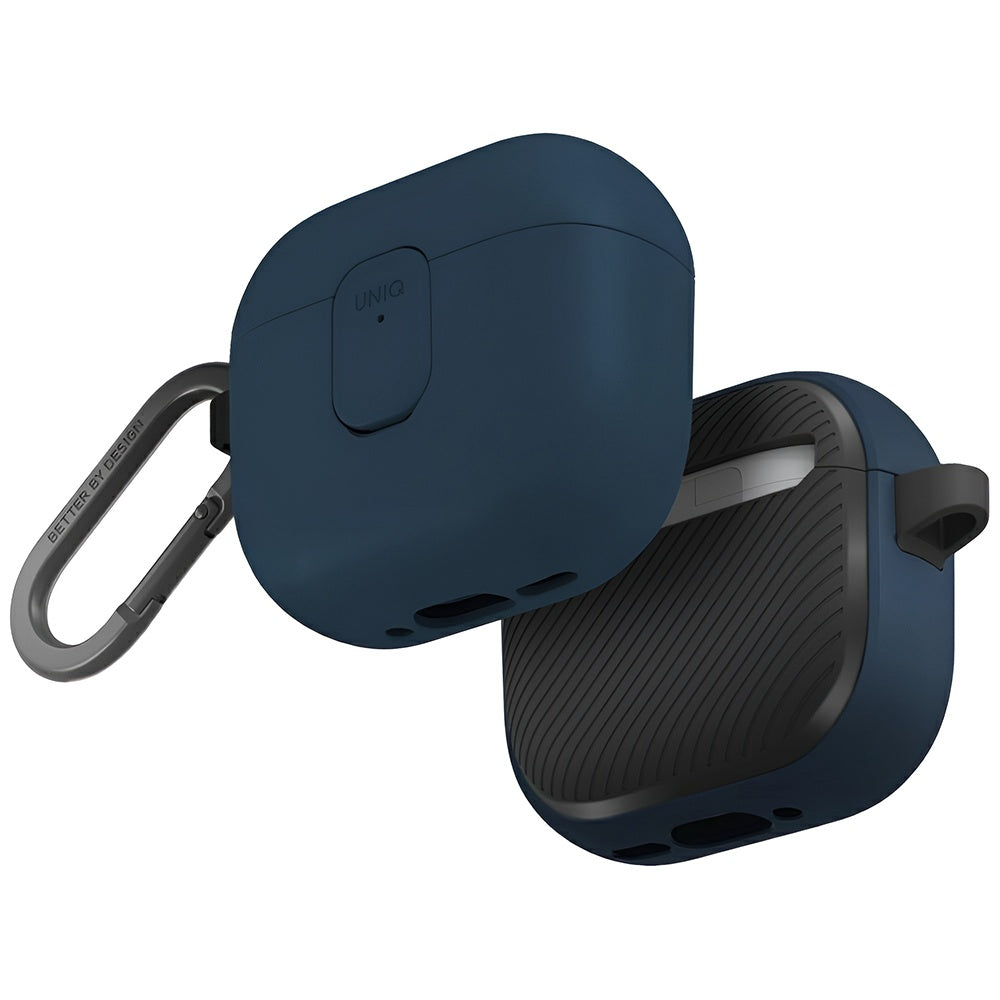 Pouzdro UNIQ Clyde pro Apple AirPods 4, Černomodrá