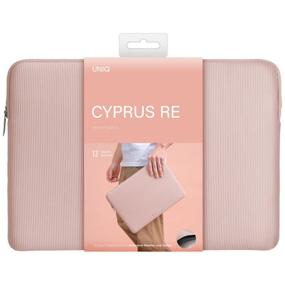 Pouzdro UNIQ Cyprus Ridge pro notebook max. 14 palců, růžové