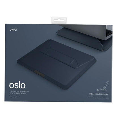 Pouzdro UNIQ Oslo pro notebook max. 14 palců, Tmavě modré