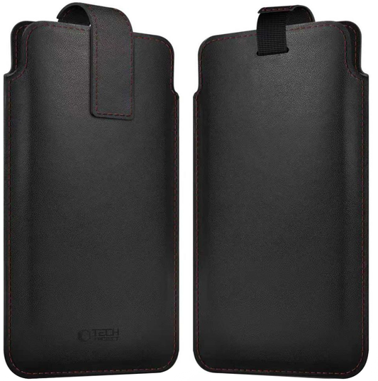 Univerzální pouzdro na telefon, Tech-Protect, SM65, Černá Červená