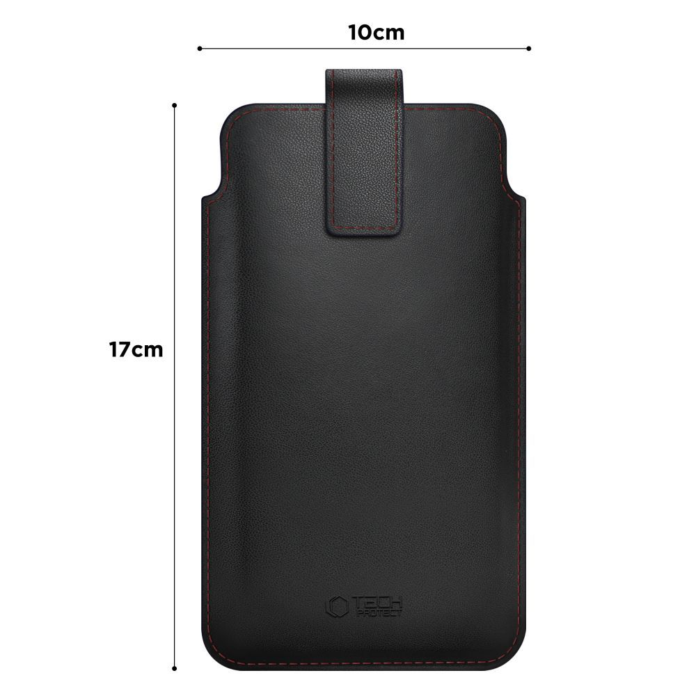 Univerzální pouzdro na telefon, Tech-Protect, SM65, Černá Červená
