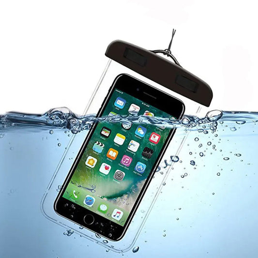 Univerzální vodotěsné pouzdro na telefon max. 6,5 palce, Techsuit, černé