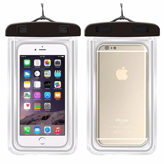 Univerzální vodotěsné pouzdro na telefon max. 6,5 palce, Techsuit, černé
