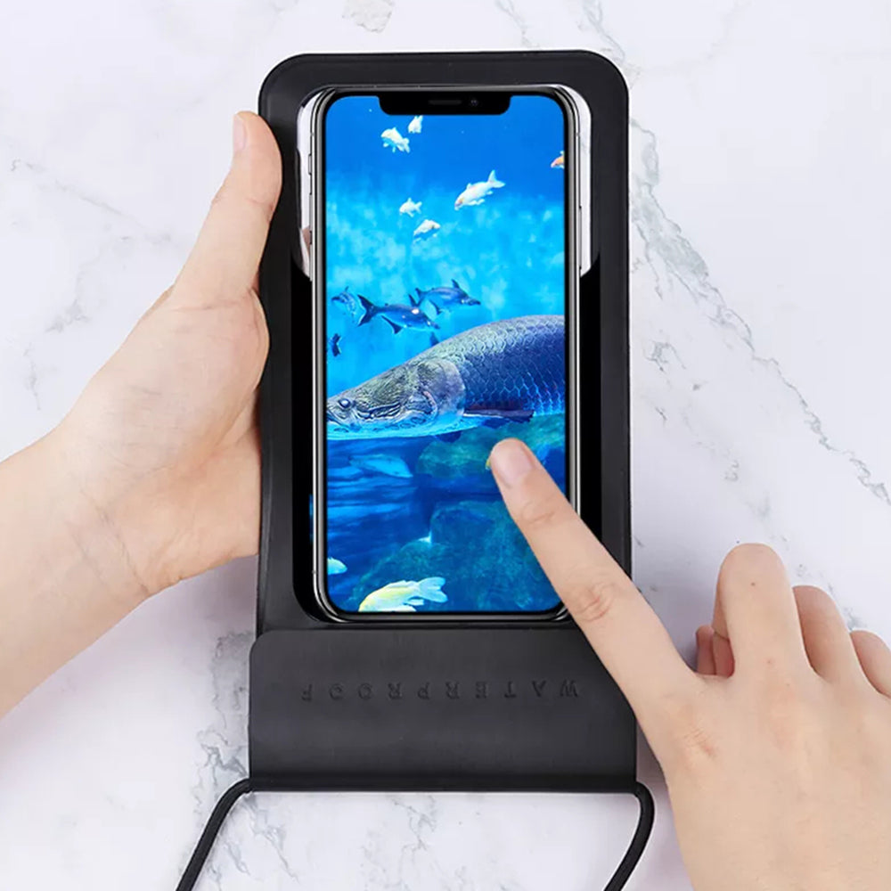 Univerzální vodotěsné pouzdro na telefon max. 6,8 palce, Techsuit, TWC1, stříbrné
