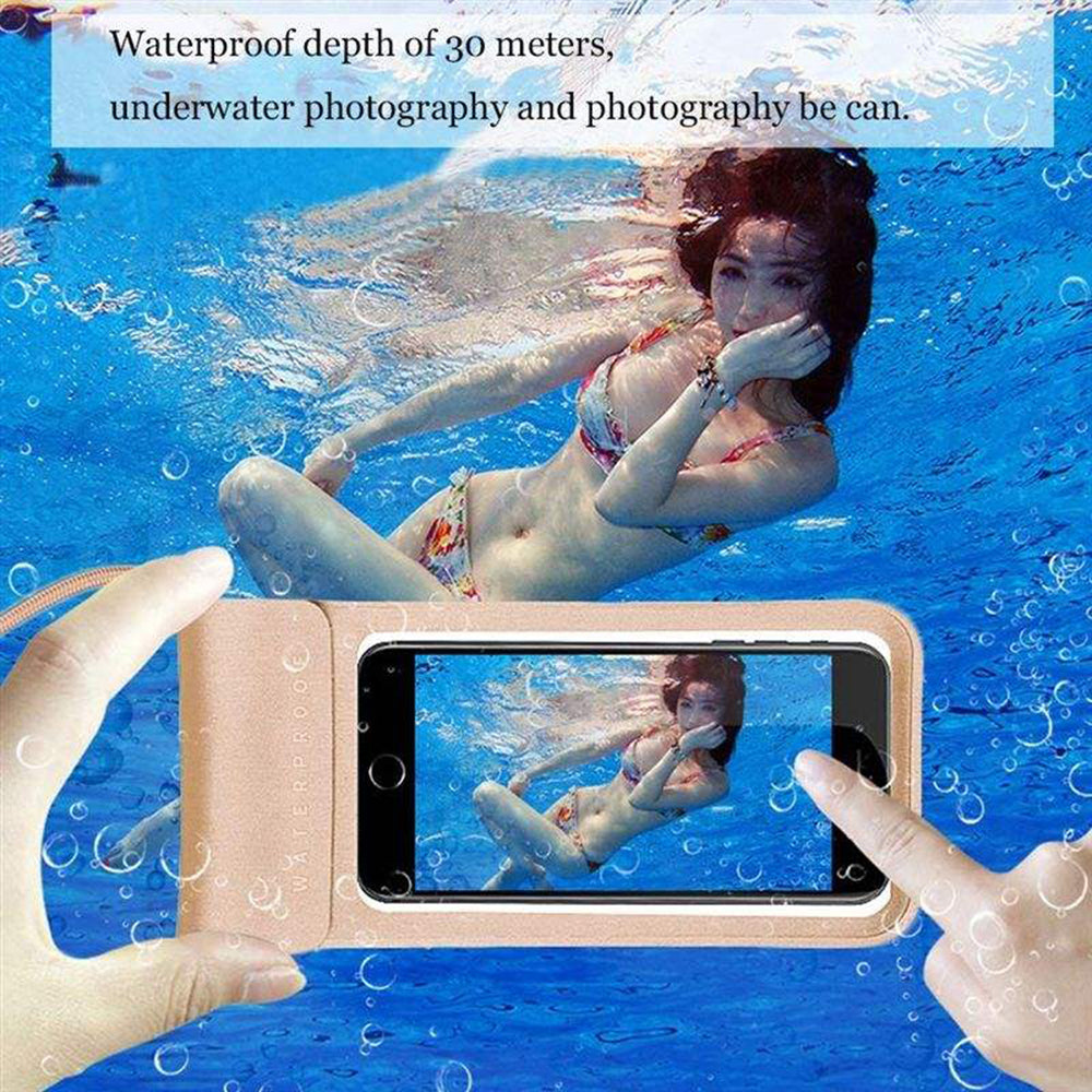 Univerzální vodotěsné pouzdro na telefon max. 6,8 palce, Techsuit, TWC1, stříbrné