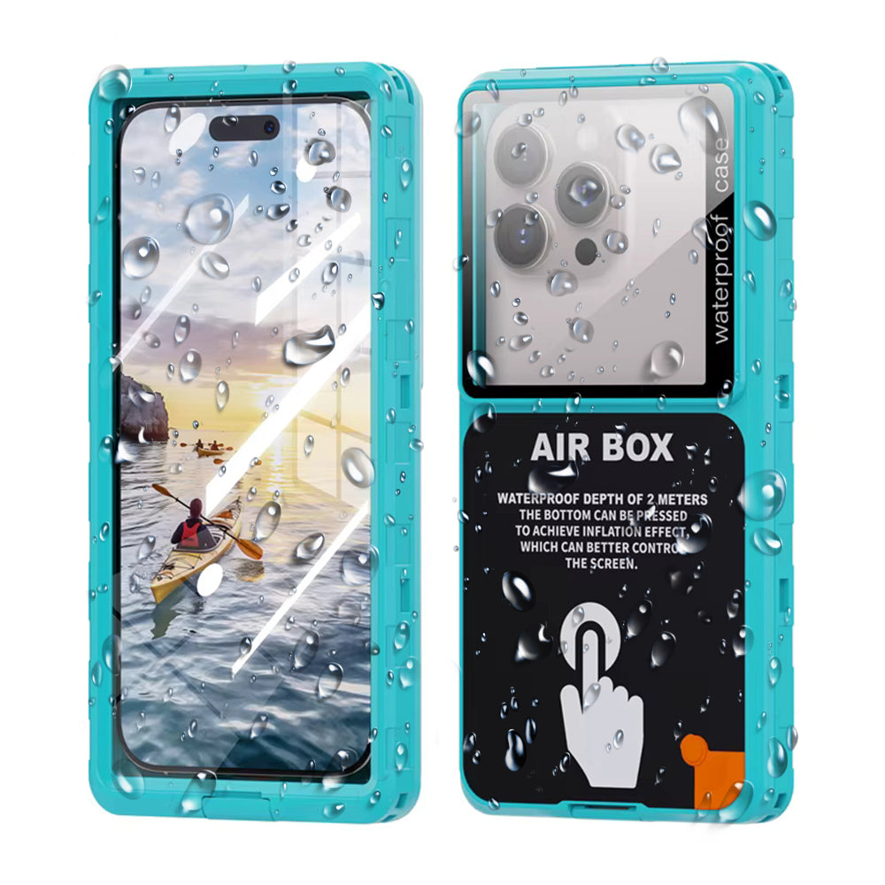 Univerzální vodotěsné pouzdro na telefon max. 6,9 palce, ShellBox, AirBox, modré