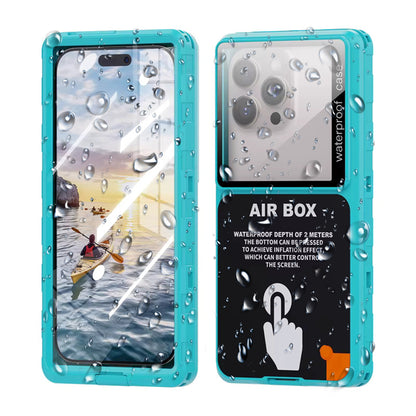 Univerzální vodotěsné pouzdro na telefon max. 6,9 palce, ShellBox, AirBox, modré