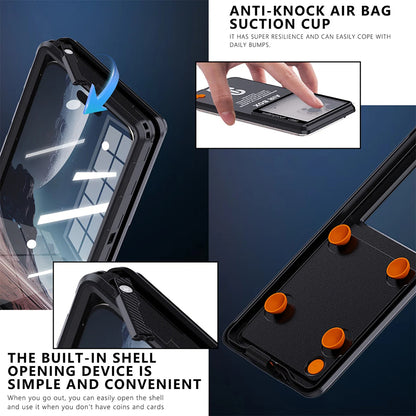 Univerzální vodotěsné pouzdro na telefon max. 6,9 palce, ShellBox, AirBox, modré