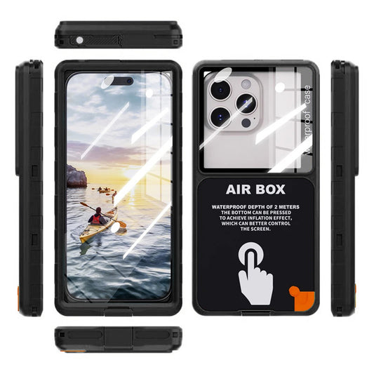 Univerzální vodotěsné pouzdro na telefon max. 6,9 palce, ShellBox, AirBox, černé