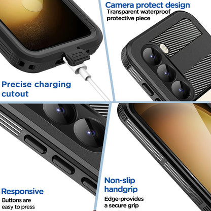 Vodotěsné pouzdro pro Samsung Galaxy S26 Plus, ShellBox, Černá