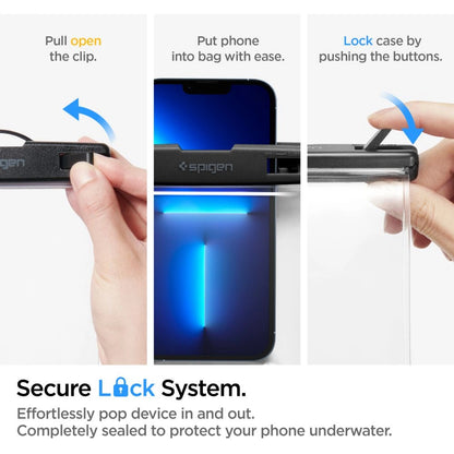 Univerzální vodotěsné pouzdro, Spigen, A601, Průhledné