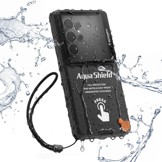 Univerzální vodotěsné pouzdro Spigen pro telefon max. 6,9 palce, Aqua Shield A604, černé ACS11675