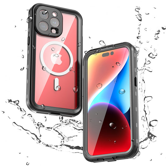 Vodotěsné pouzdro MagSafe pro Apple iPhone 15 Pro Max, ShellBox, černé