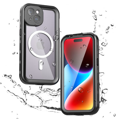 Waterproof MagSafe Case for Apple iPhone 15, ShellBox, Black