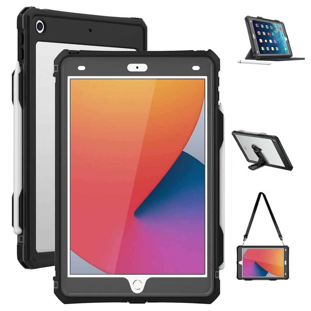 Vodotěsné pouzdro pro Apple iPad 10.2 (2021) / 10.2 (2020) / 10.2 (2019), ShellBox, černé