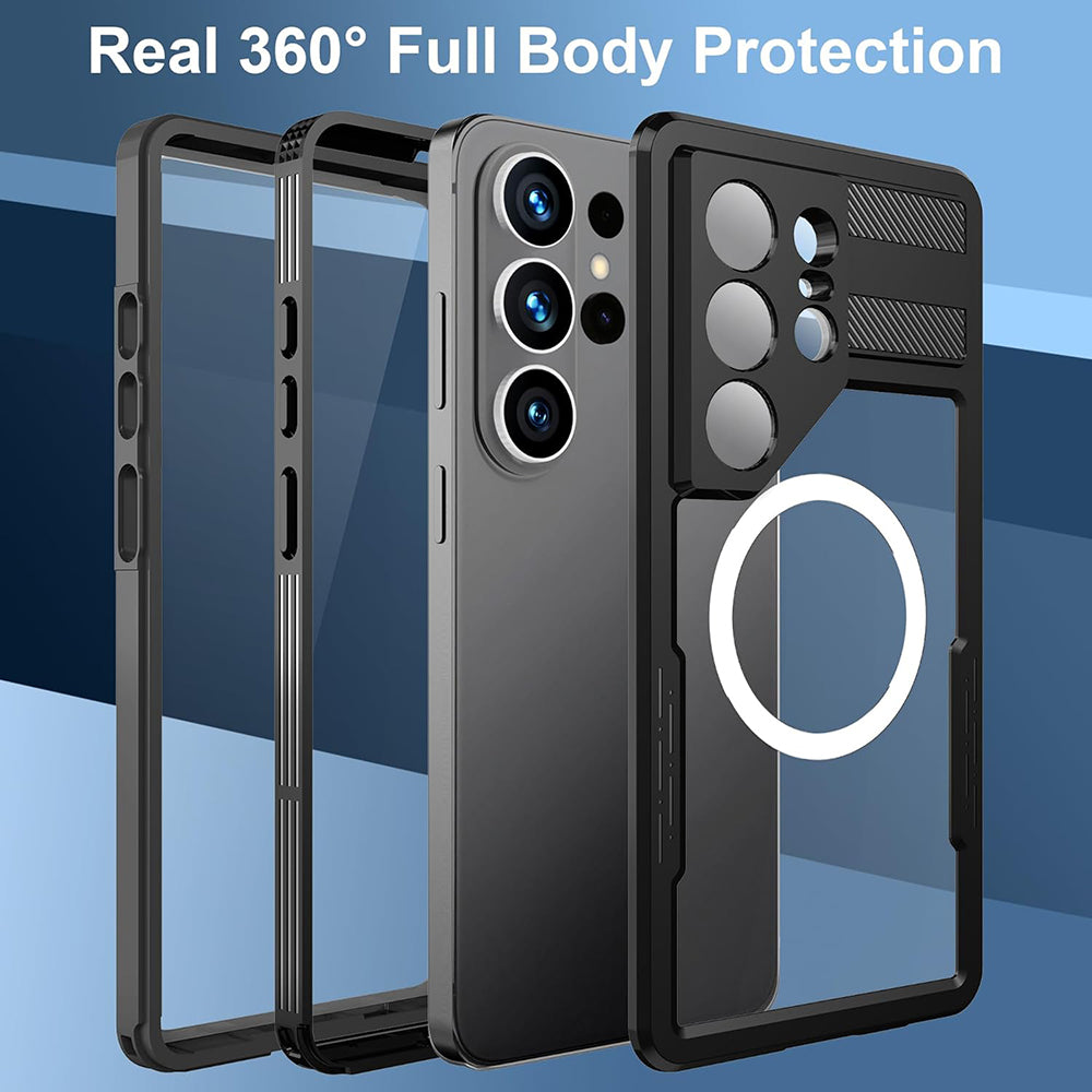 Vodotěsné pouzdro pro Samsung Galaxy S26 Ultra, ShellBox, Černá