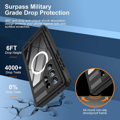 Vodotěsné pouzdro pro Samsung Galaxy S26 Ultra, ShellBox, Černá