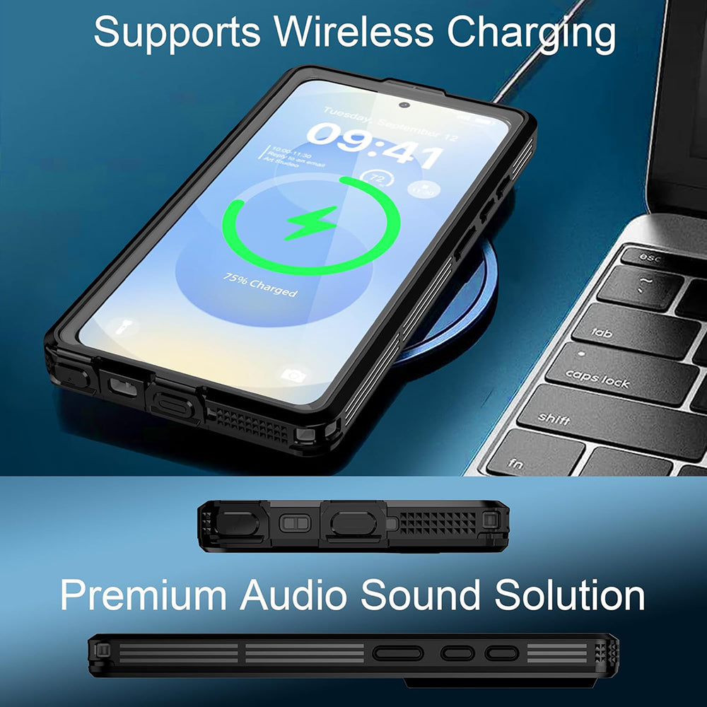 Vodotěsné pouzdro pro Samsung Galaxy S26 Ultra, ShellBox, Černá