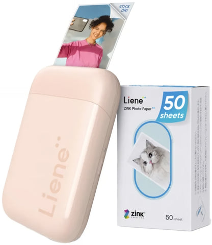 Přenosná fototiskárna Liene Pearl 2x3, růžová