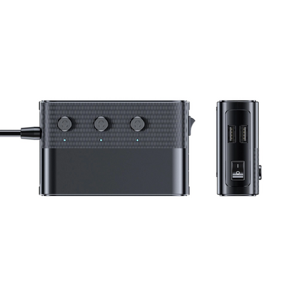 Auto nabíječka 3MK Power Splitter, 120W, 3A, 3 x USB-A - 1 x USB-C - 3 x Rozšíření zapalovače, Černá