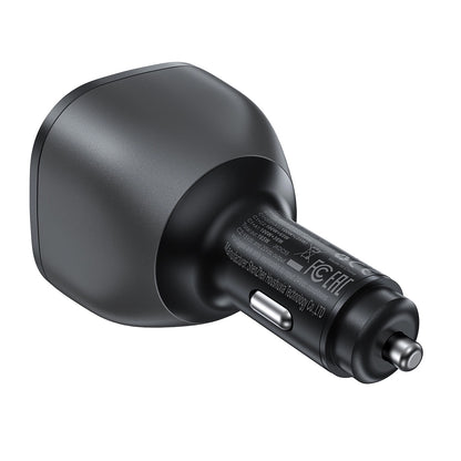 Auto nabíječka Acefast B14, 165W, 5A, 1 x USB-A - 2 x USB-C, Černá