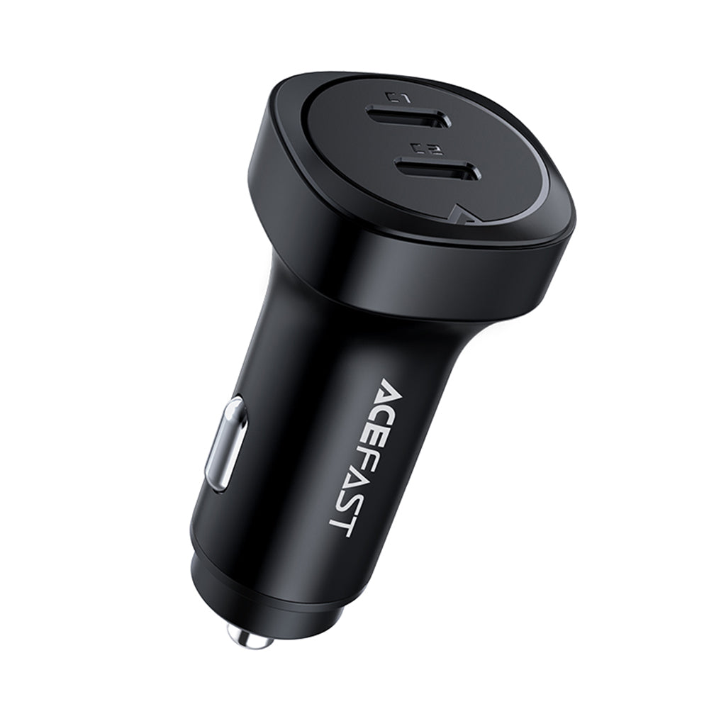 Auto nabíječka Acefast B2, 72W, 3A, 2 x USB-C, Černá