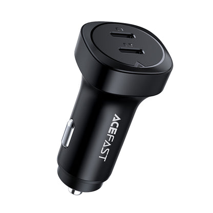 Auto nabíječka Acefast B2, 72W, 3A, 2 x USB-C, Černá