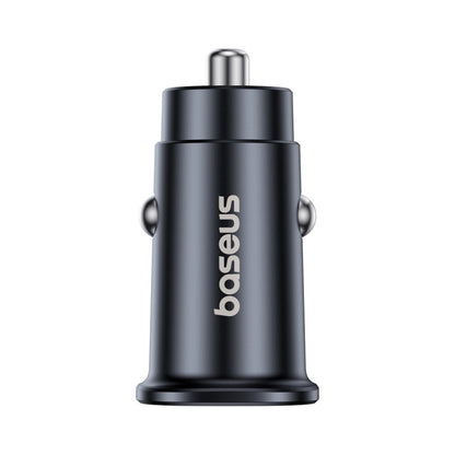 Auto nabíječka Baseus GoTrip, 30W, 3A, 1 x USB-A - 1 x USB-C, Černá